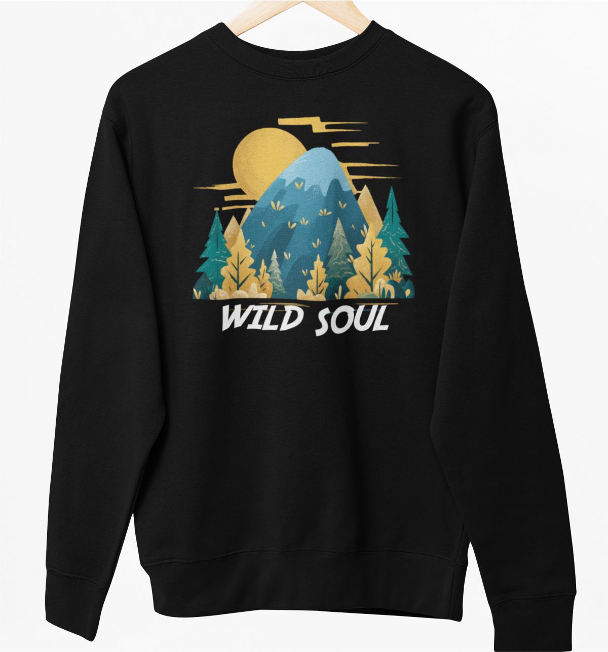 Bluza UNISEX czarna "Wild soul"