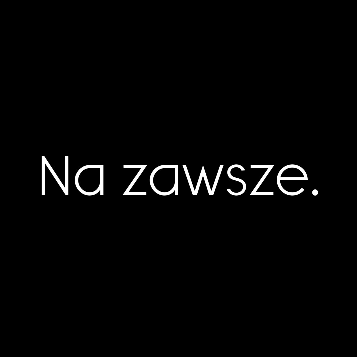 Czarna koszulka "Na zawsze"