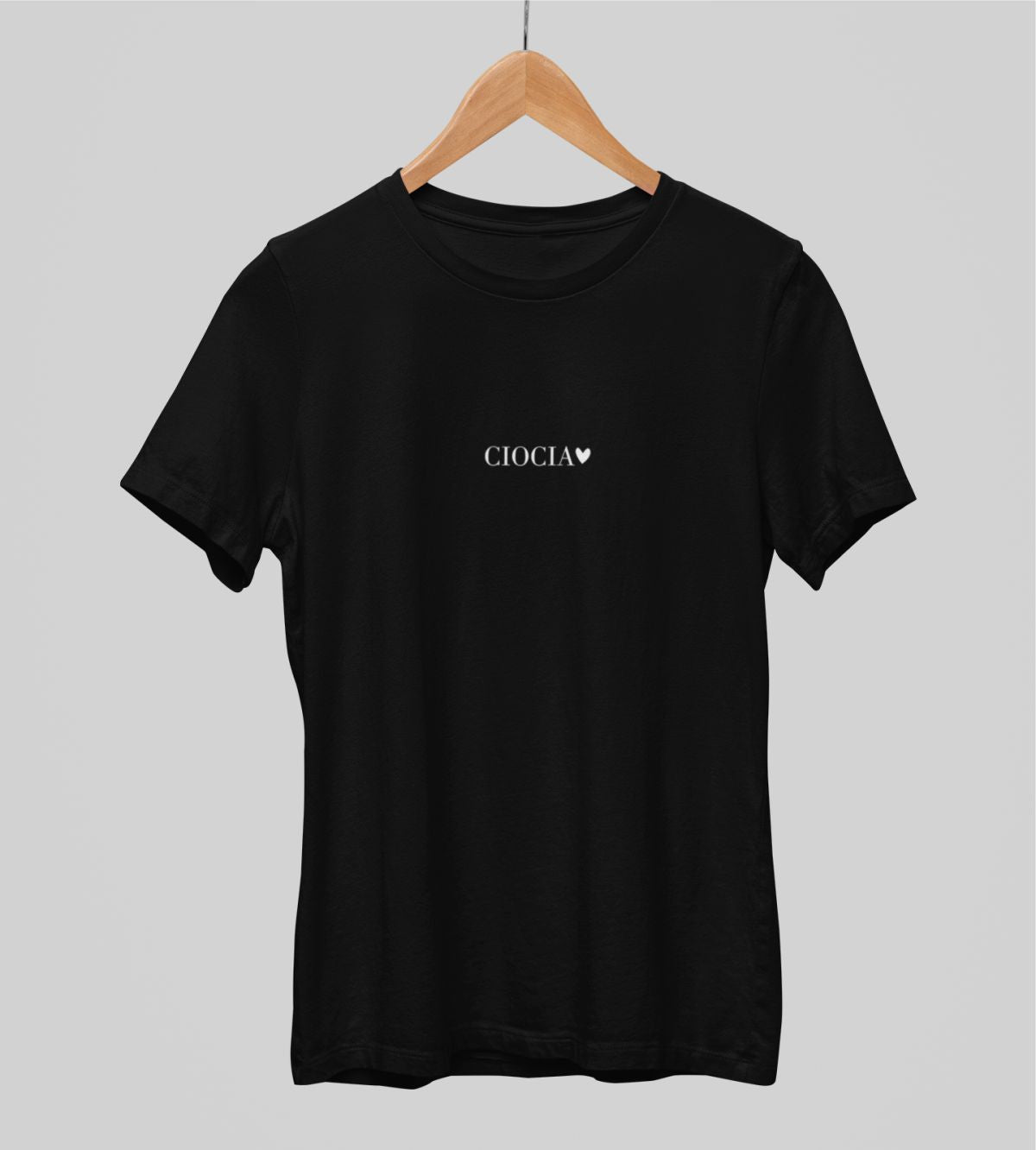 Czarna UNISEX koszulka "Ciocia z serduszkiem"