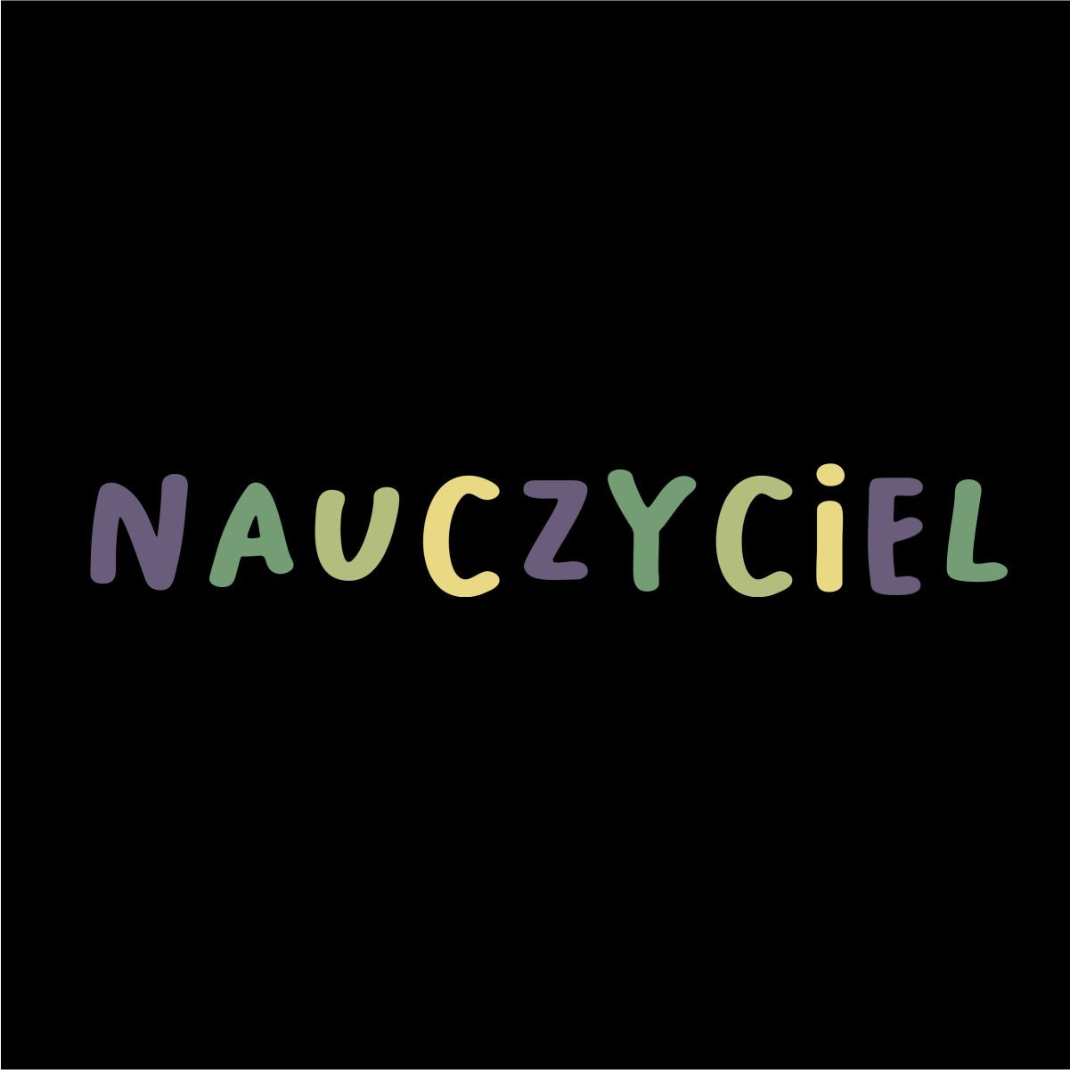 Czarna UNISEX bluza "Nauczyciel"