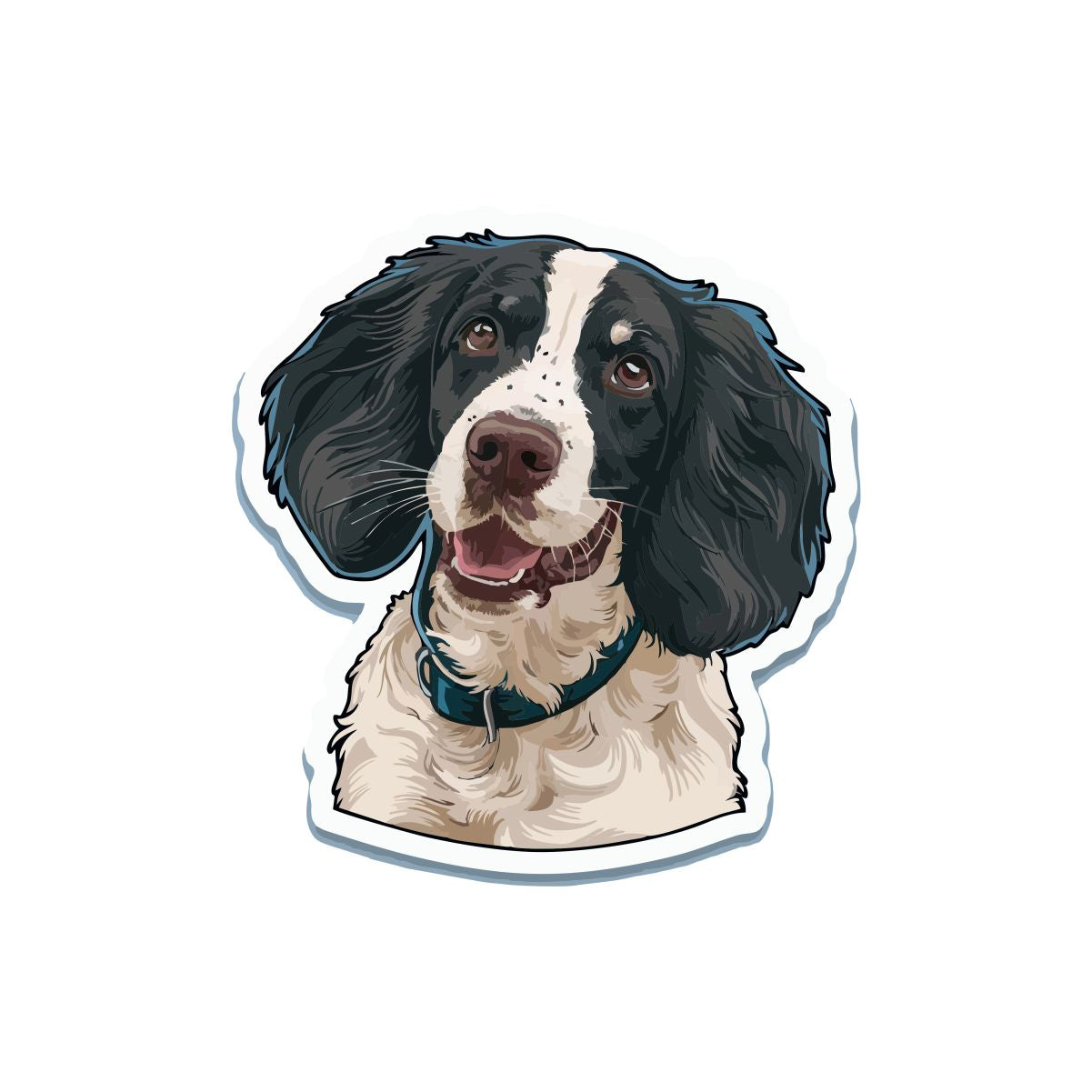 Biała UNISEX koszulka "Springer Spaniel Angielski"