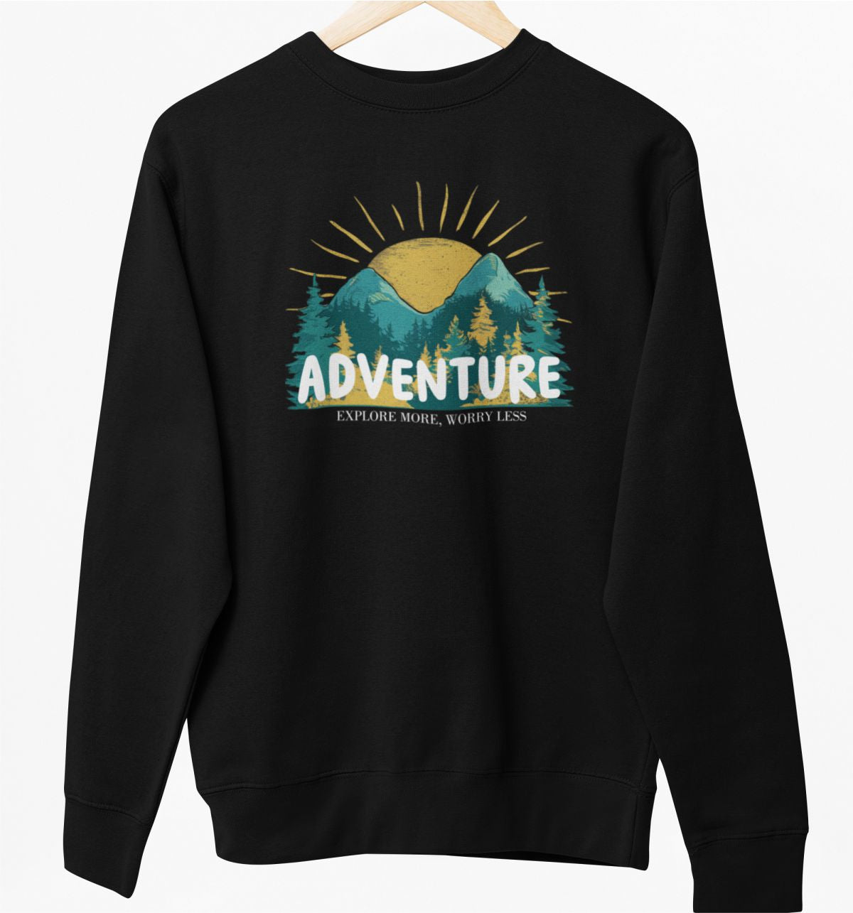 Bluza UNISEX czarna "Adventure"