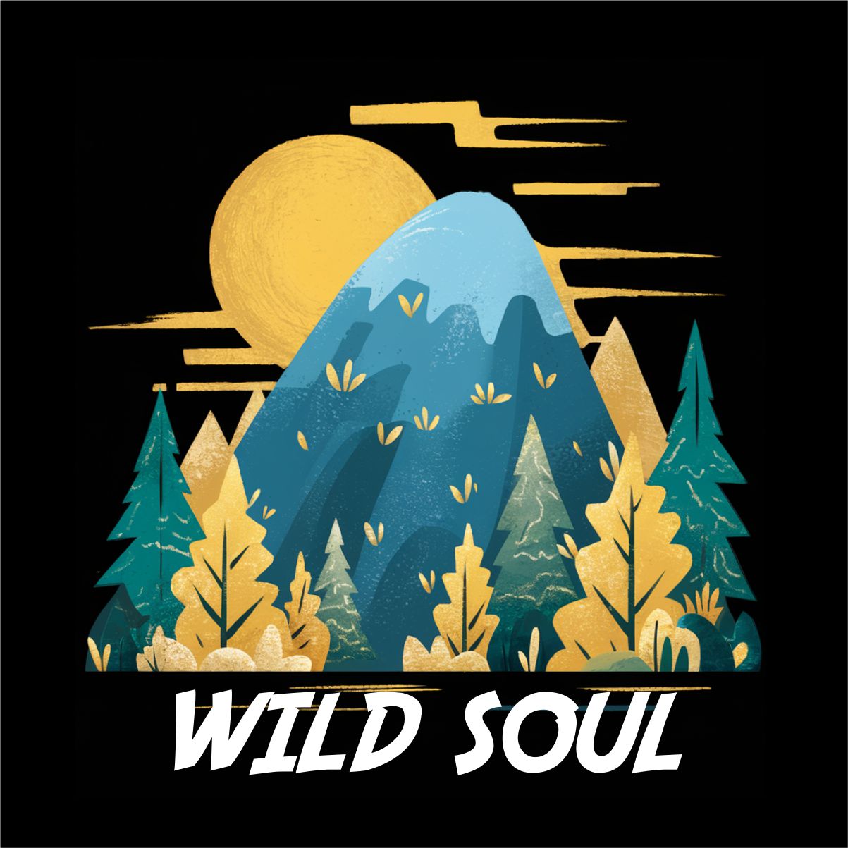 Bluza UNISEX czarna "Wild soul"