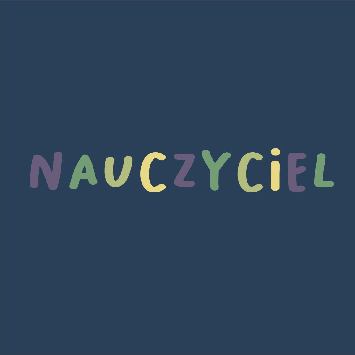 Niebieska UNISEX bluza "Nauczyciel"