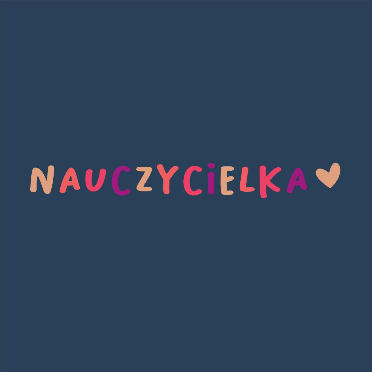 Niebieska UNISEX bluza "Nauczycielka"