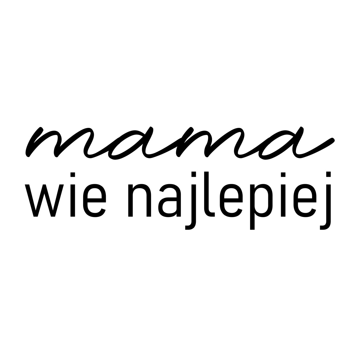 Biała UNISEX bluza Mama wie najlepiej