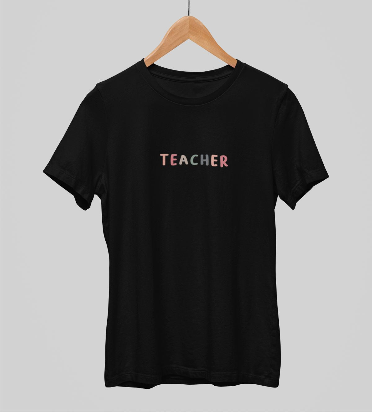 Czarna UNISEX koszulka "Teacher"