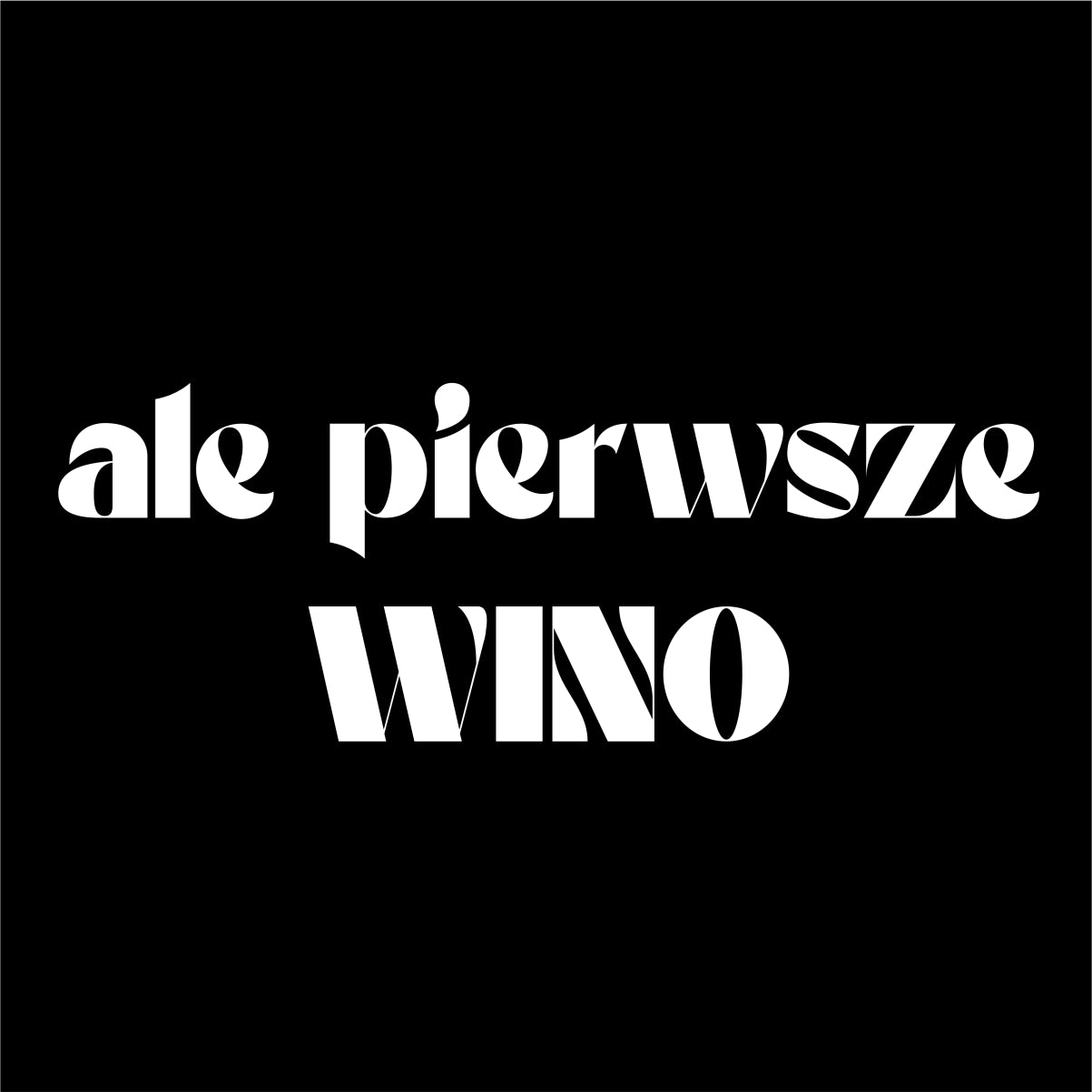 Czarny UNISEX T-shirt "Ale pierwsze wino"