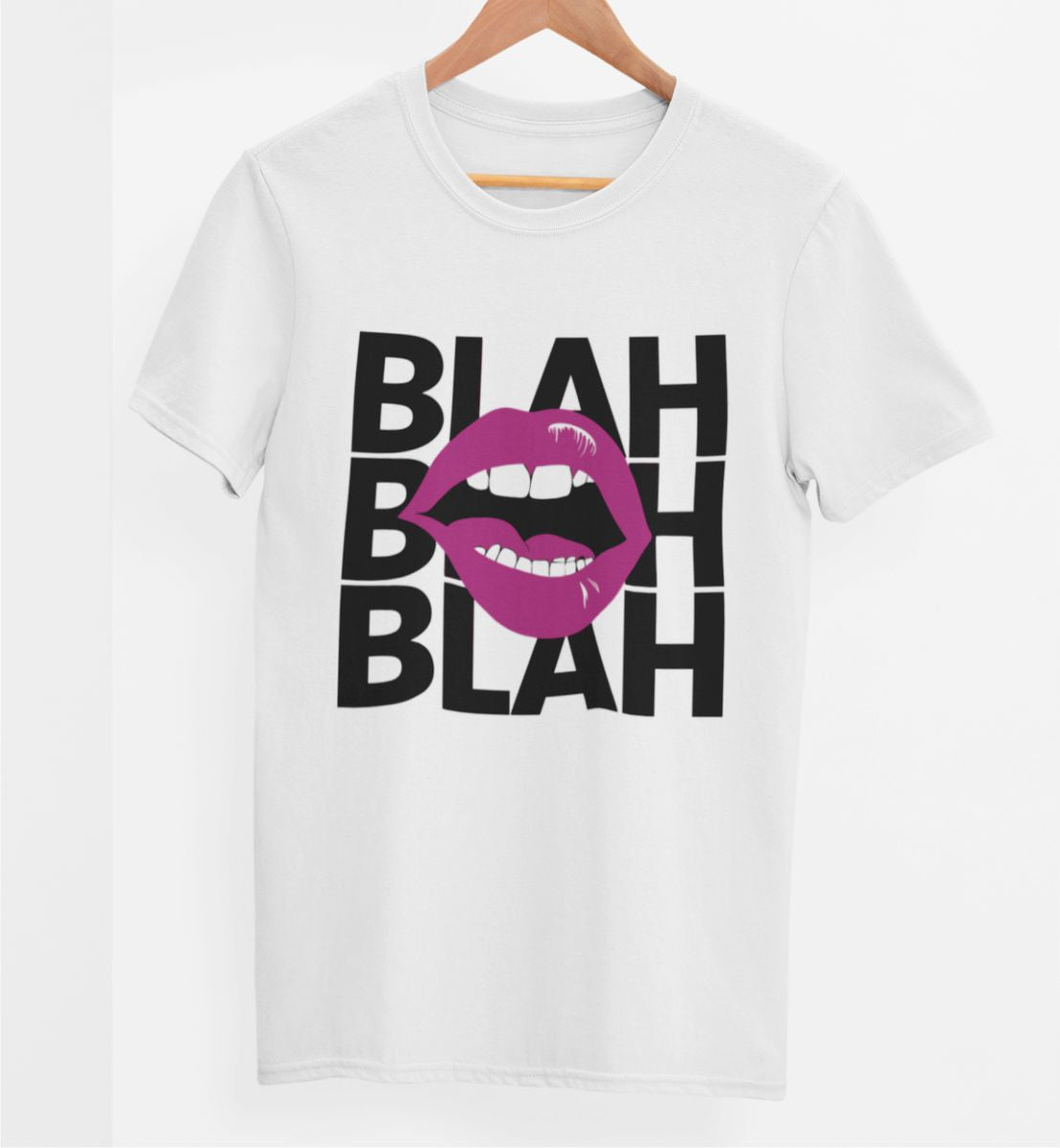 Biała UNISEX koszulka "Blah"