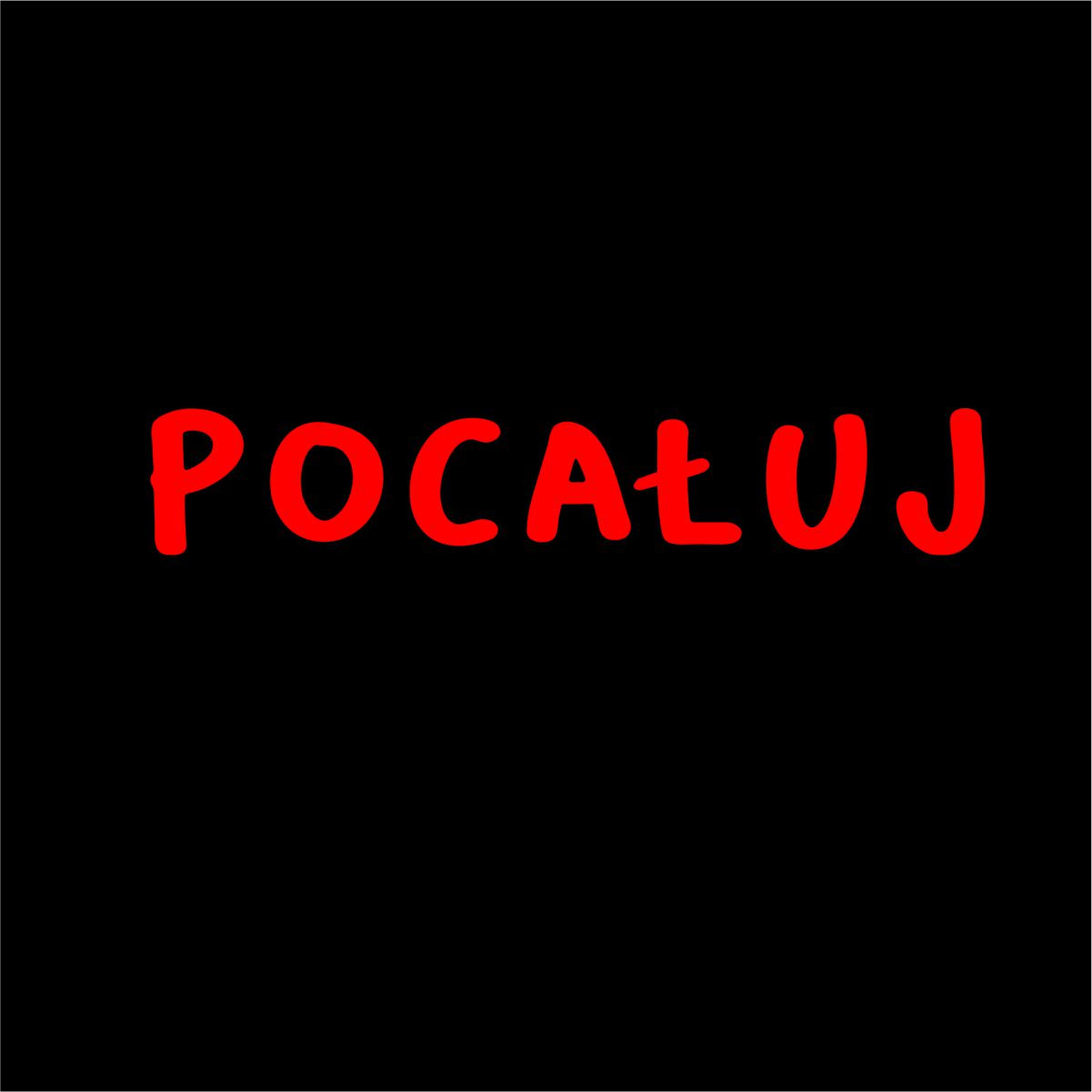 Bluza czarna "Pocałuj"