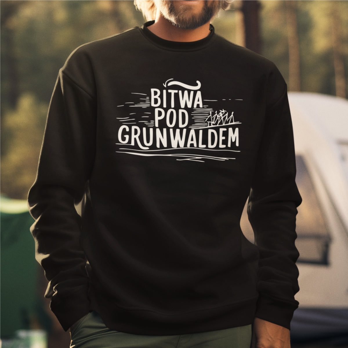 Bluza UNISEX czarna "Bitwa historyczna"