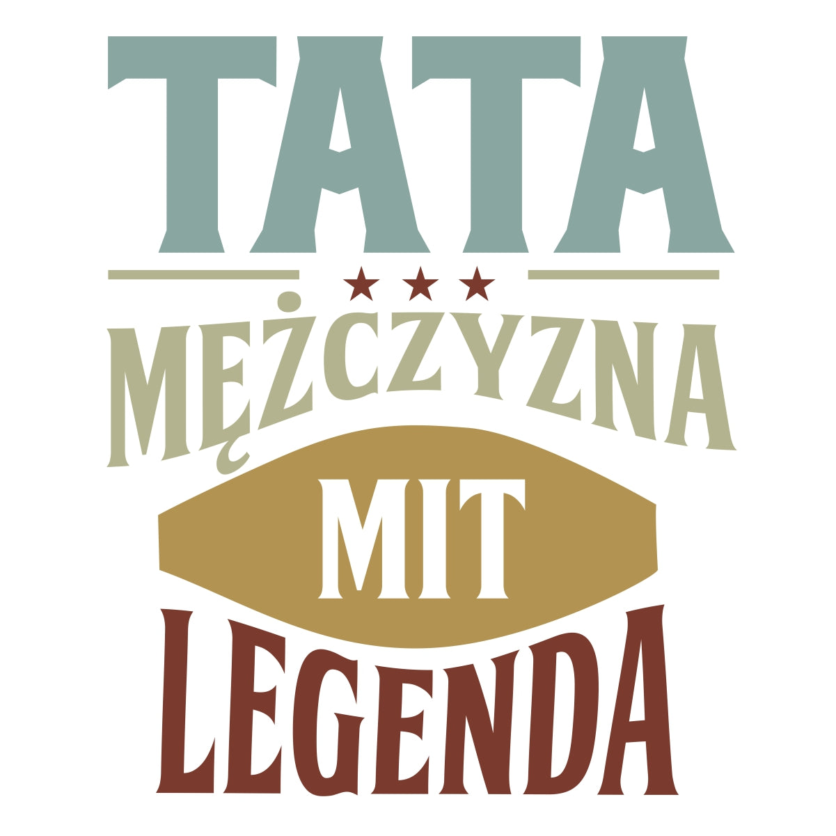 Bluza biała "Tata to mit"