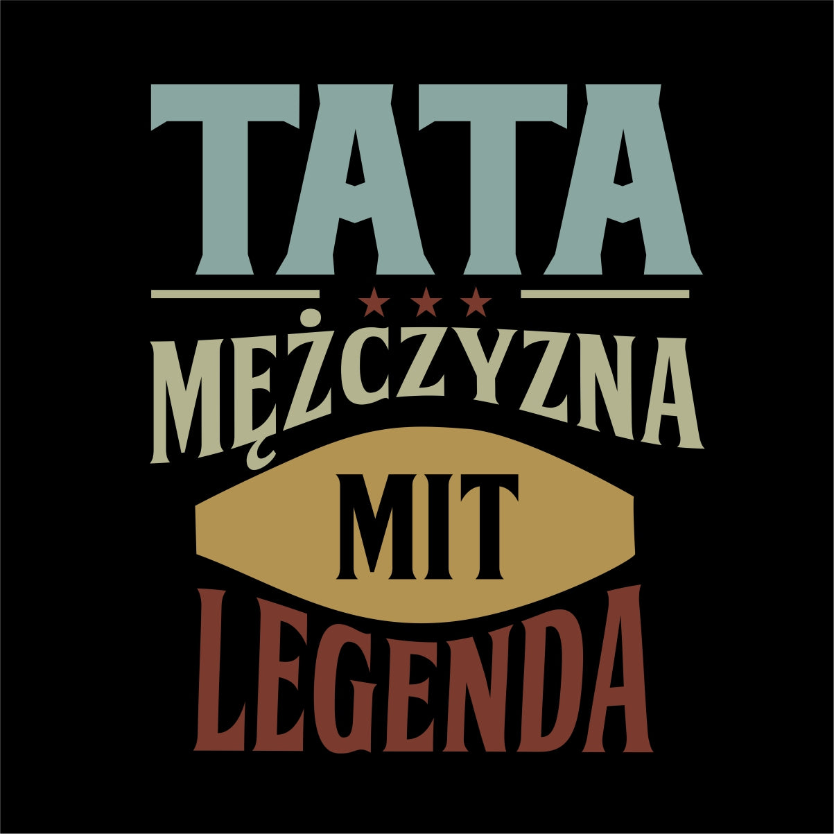 Bluza czarna "Tata to mit"