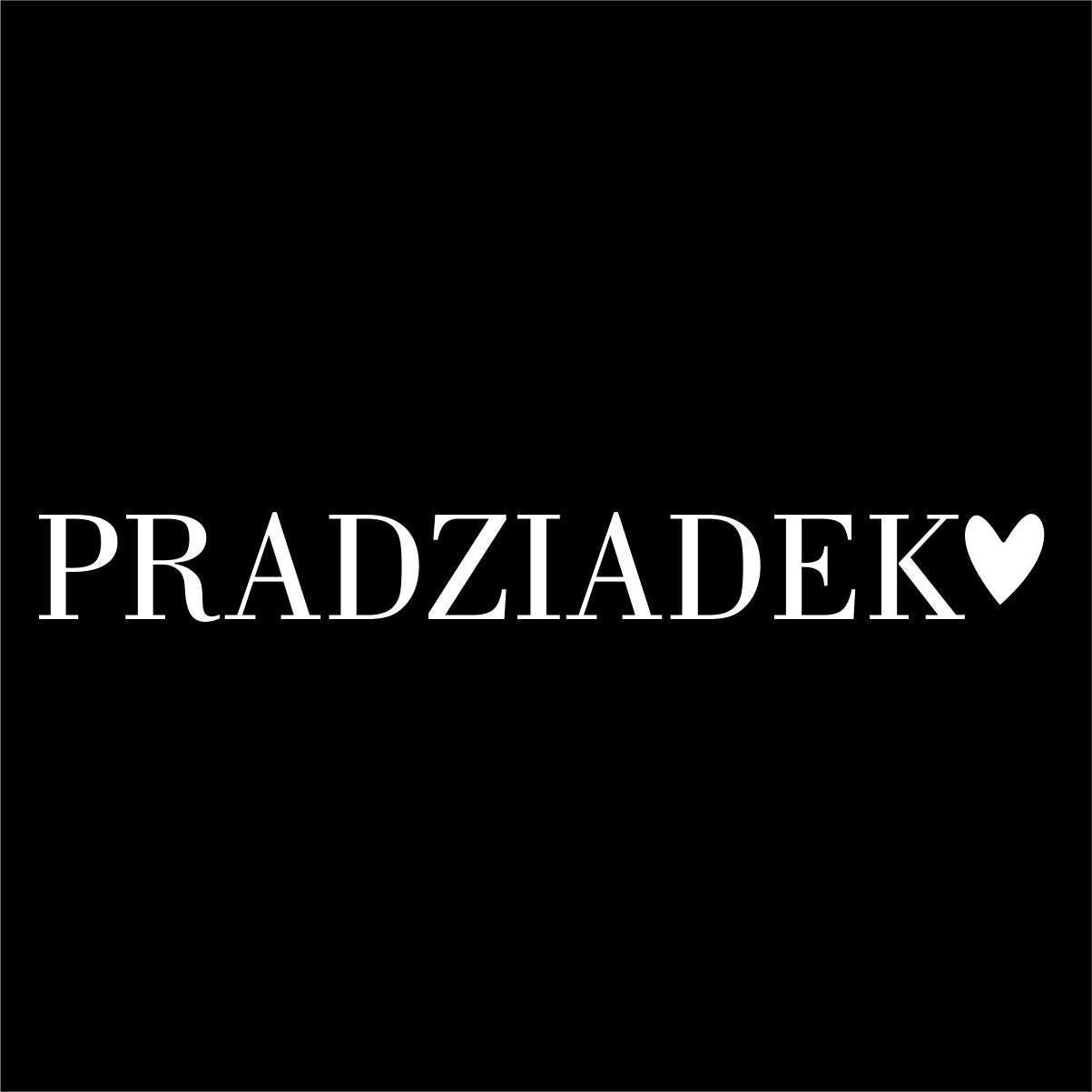 Czarna UNISEX koszulka "Pradziadek z serduszkiem"