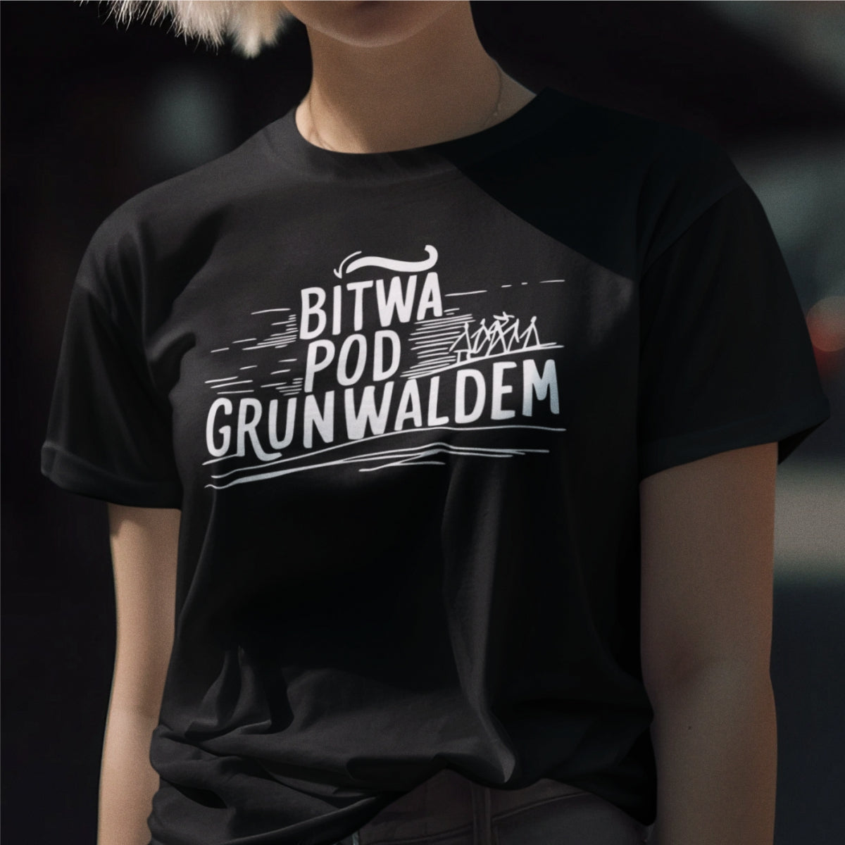 Czarna UNISEX koszulka "Bitwa historyczna"