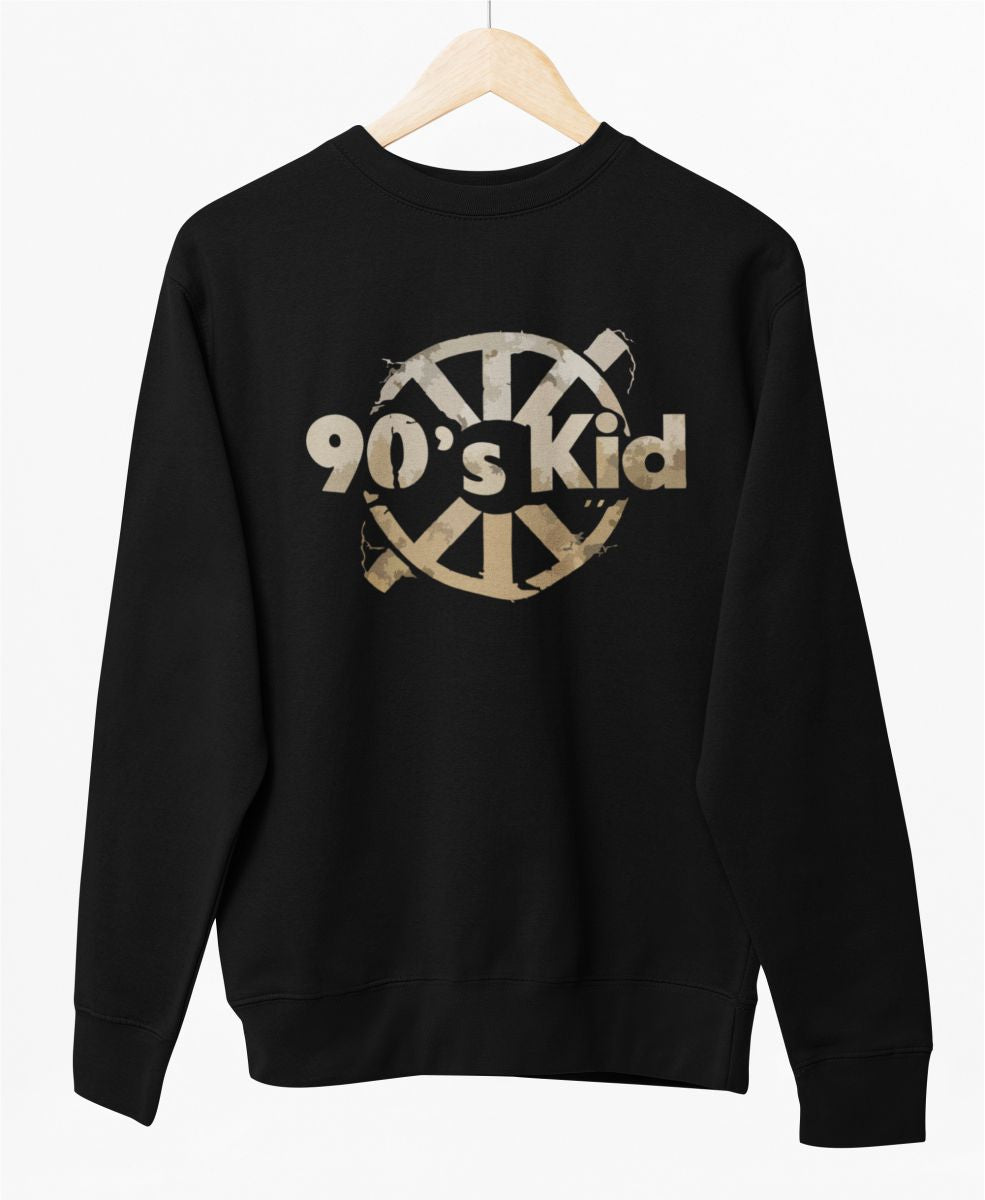 Bluza UNISEX czarna "90's kid"