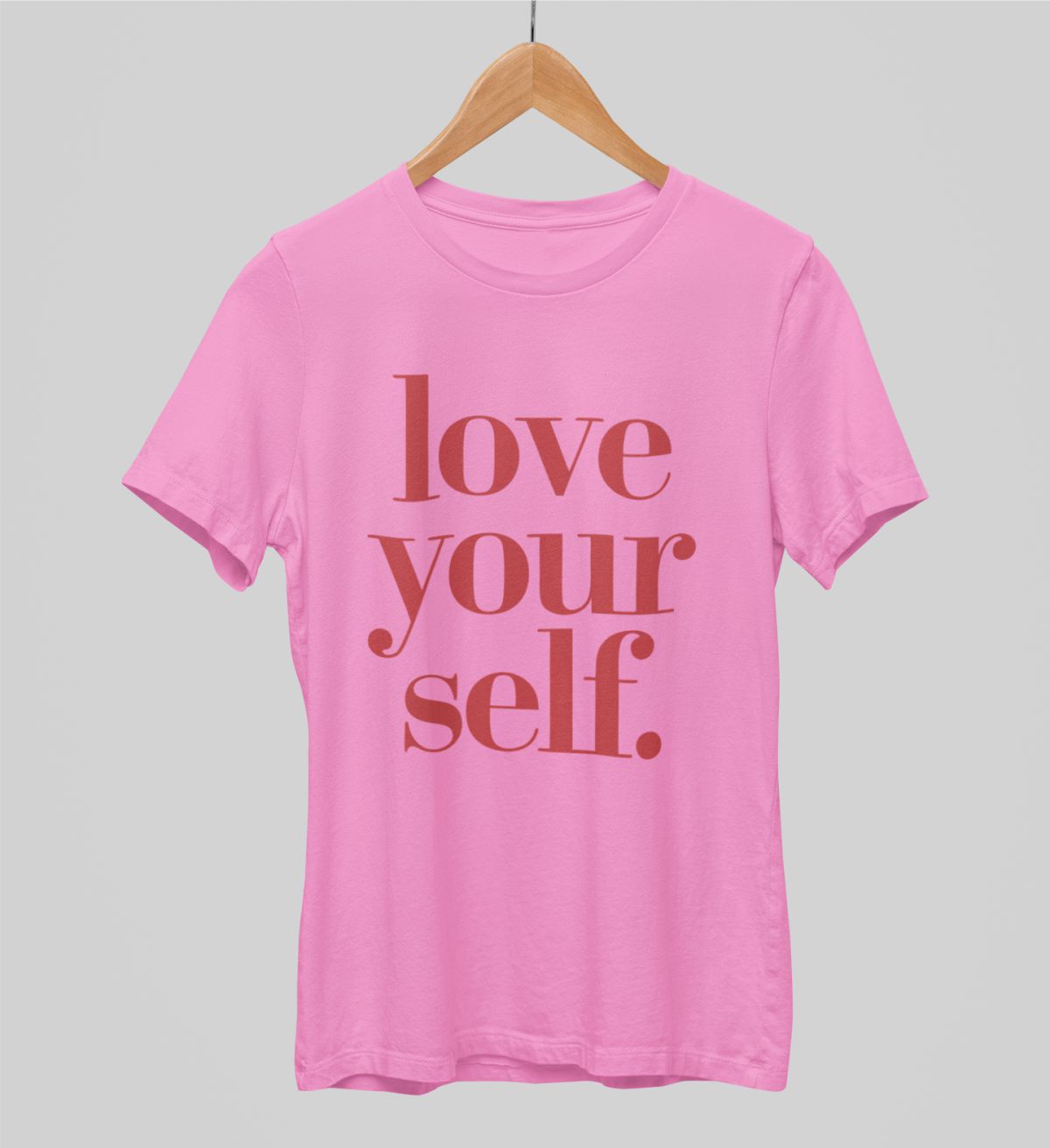 Różowe koszulki UNISEX „Love yourself”