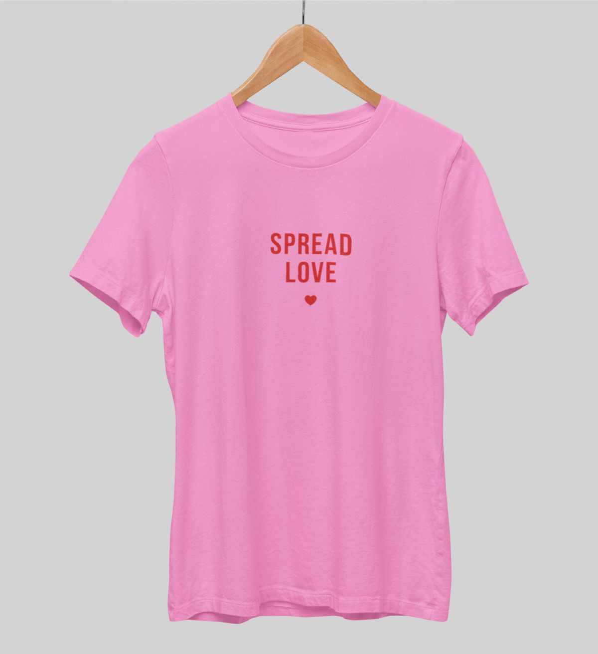 Różowe koszulki UNISEX „Spread love”