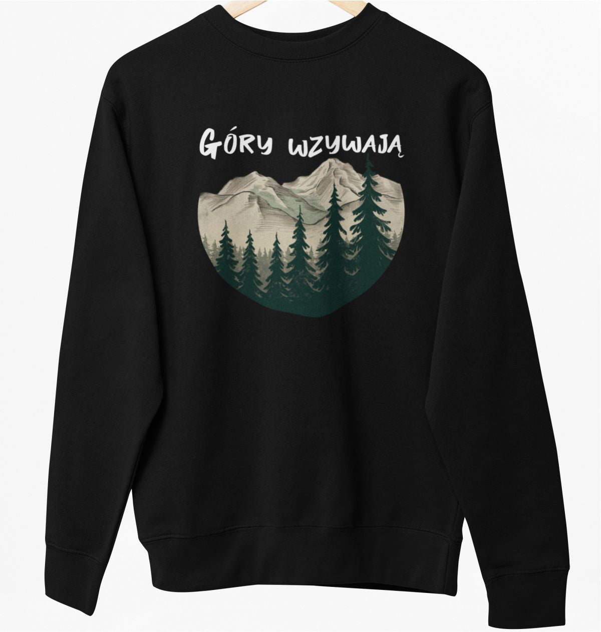 Bluza UNISEX czarna "Góry wzywają"