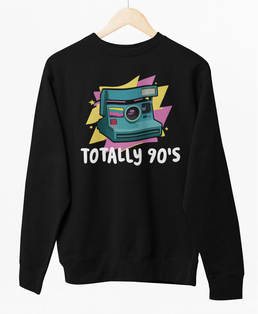 Bluza UNISEX czarna "Totally 90's"