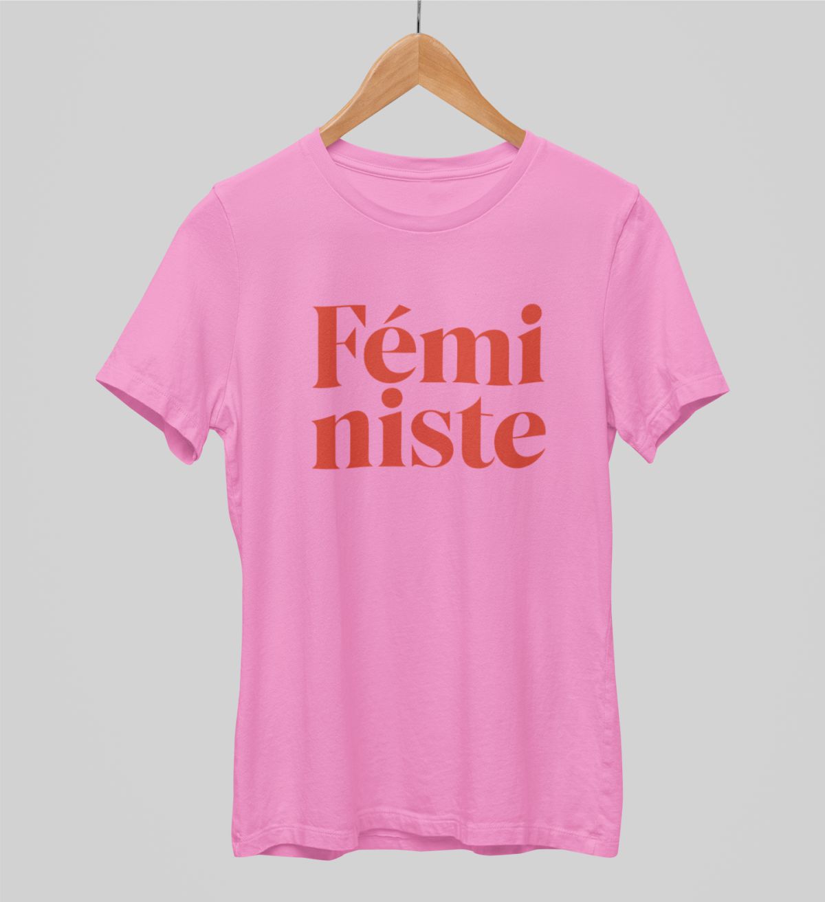 Różowe koszulki UNISEX „Feministe”