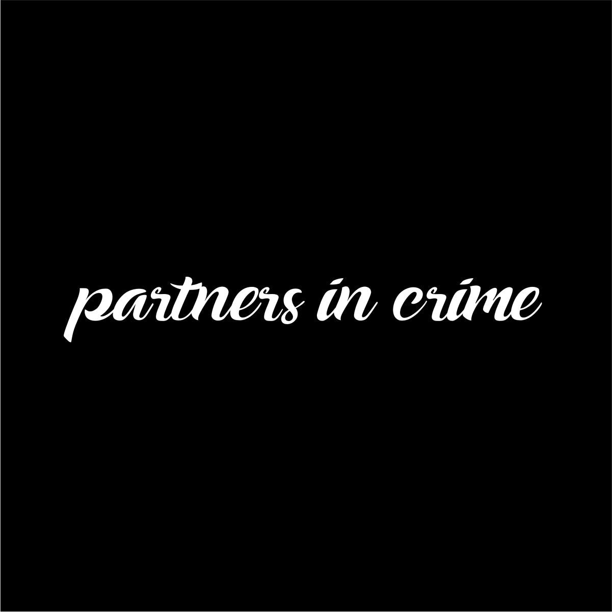 Koszulka czarna dla par „Partners in crime”