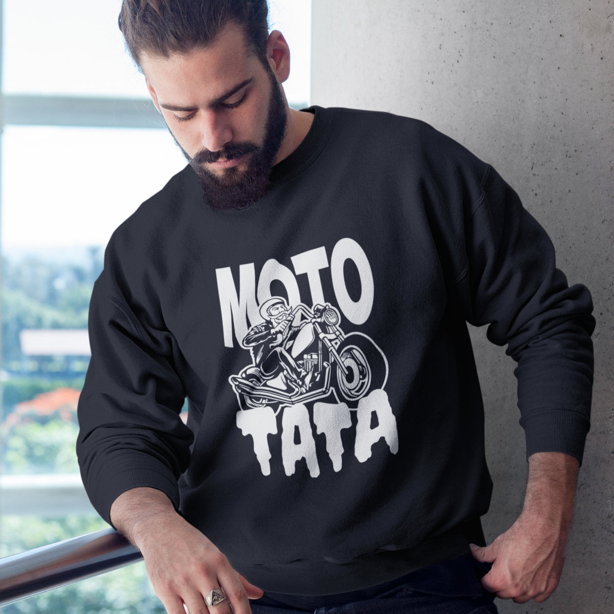 Bluza czarna Moto tata