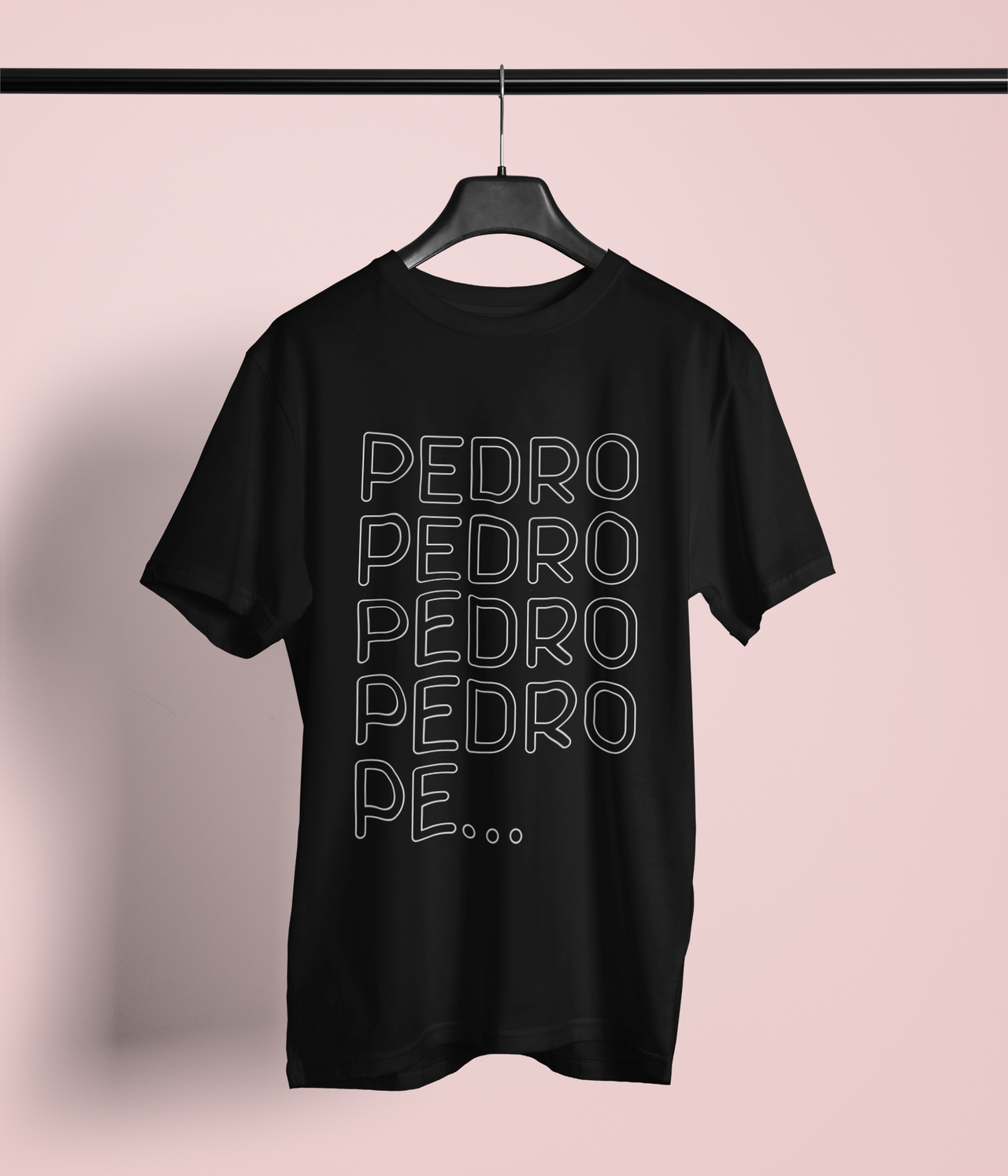 Czarna UNISEX koszulka "PEDRO PEDRO"