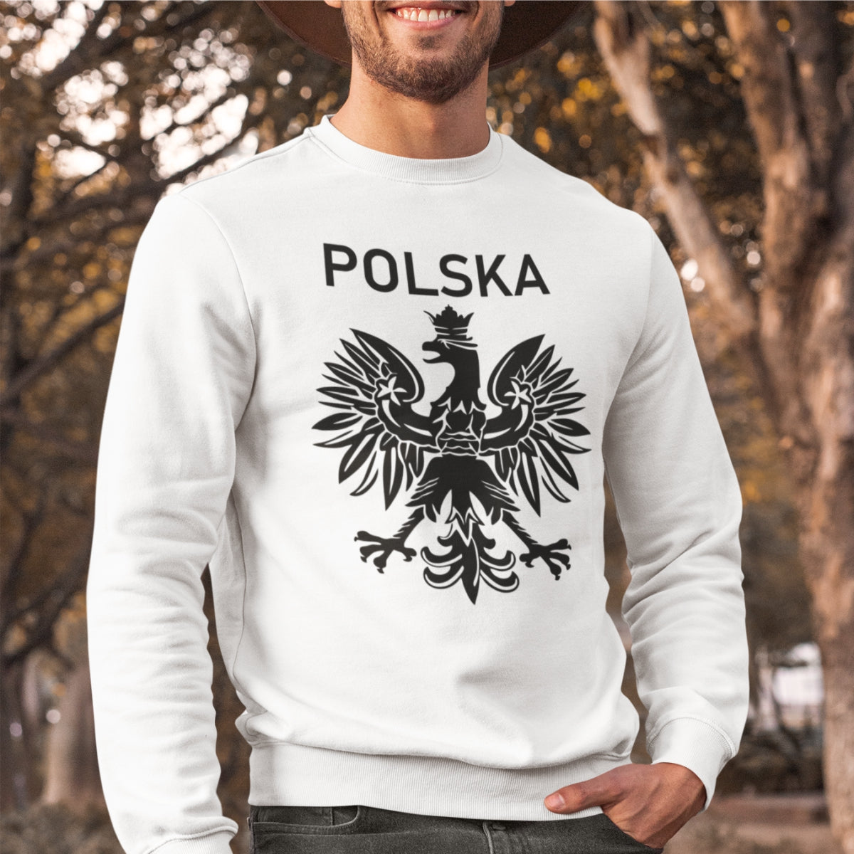 Bluza UNISEX biały Polskie godło