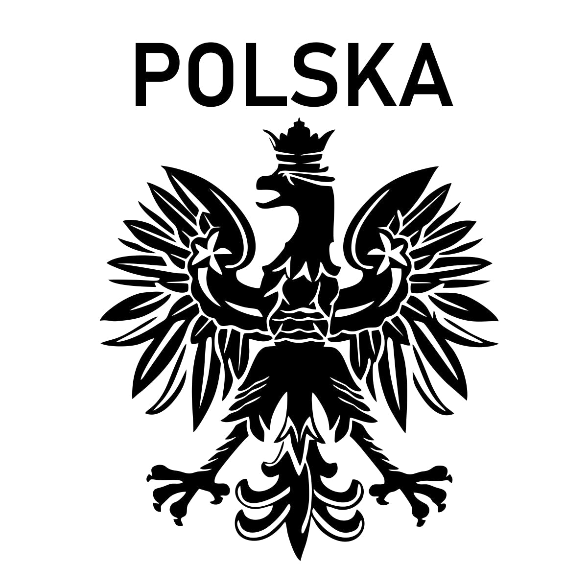 Biały UNISEX T-shirt Polskie godło