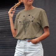 Khaki T-shirt marzyć