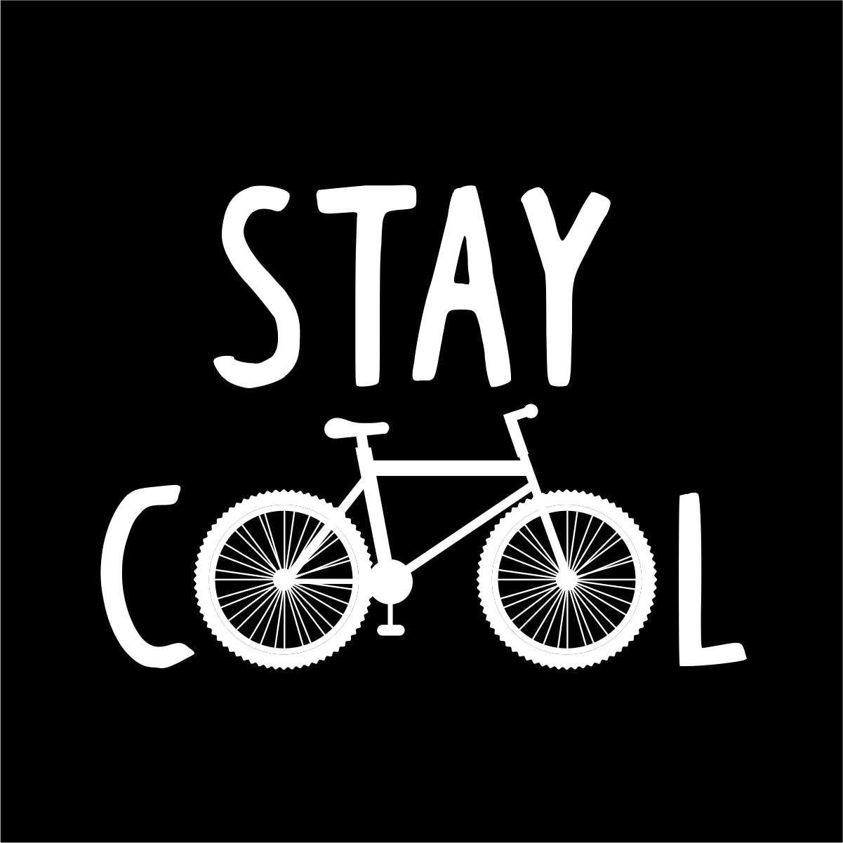 Czarna UNISEX koszulka "Stay cool"