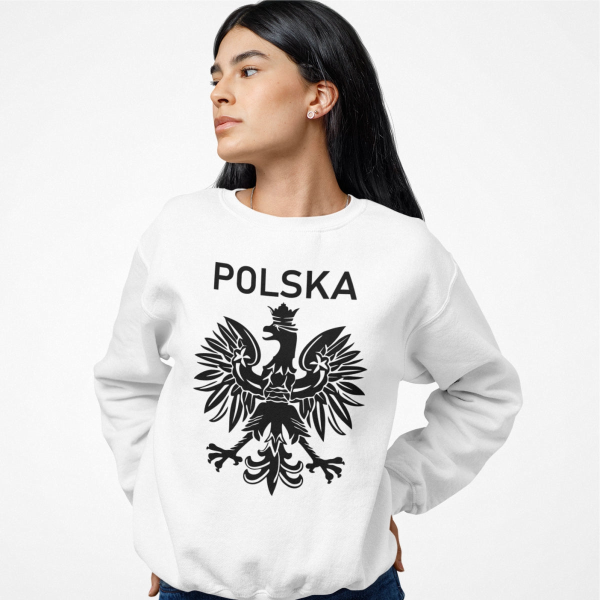 Bluza UNISEX biały Polskie godło