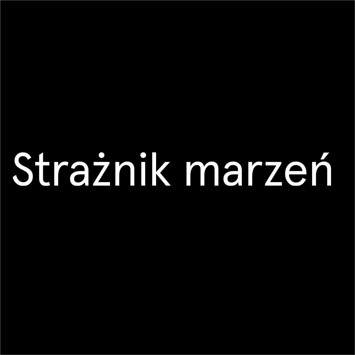 Czarna UNISEX koszulka Strażnik marzeń