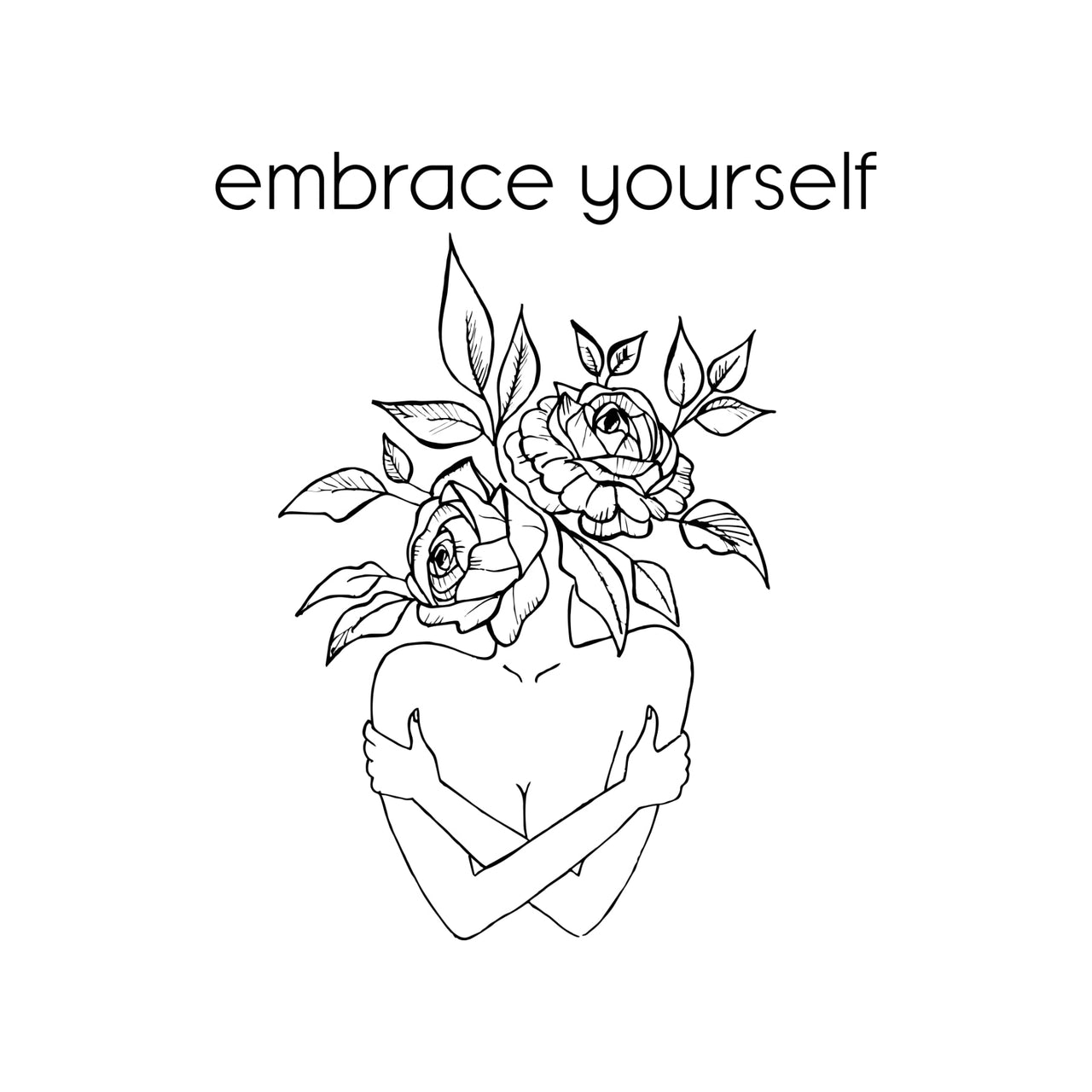 Biała T-shirt Embrace yourself