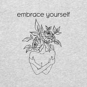 Szary Melanżowy T-shirt Embrace yourself