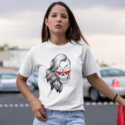 Biały T-shirt Polska czaszka