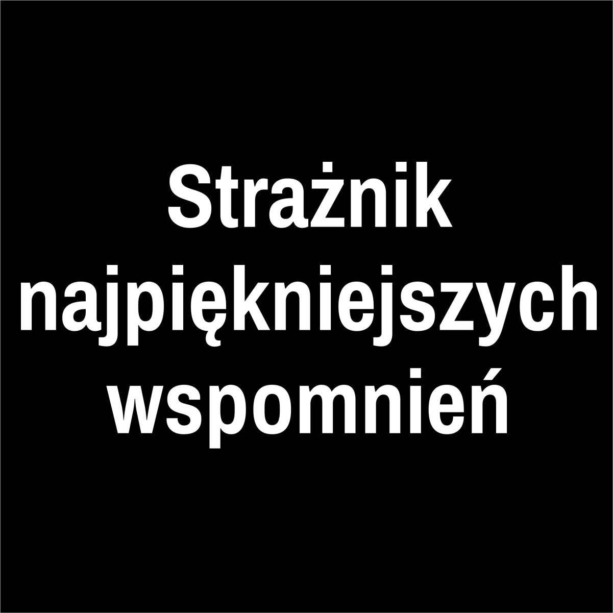 Czarna UNISEX koszulka Strażnik najpiękniejszych wspomnień