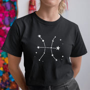 Czarny T-shirt Zodiakalne Ryby